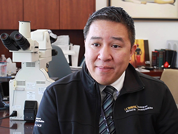Nam Tran, associate clinical professor of pathology and laboratory medicine and senior director of clinical pathology oversees COVID-19 testing