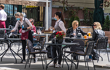 Just spraying cleaner and wiping does not protect against COVID-19. The cleaner usually requires contact time of 1 minute or more. 