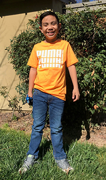 Justin Ramirez celebrates his 11th birthday in September. Guess what his wish is?