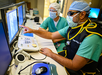 Cardiologist Gagan Singh leads the TriClip study at UC Davis. 