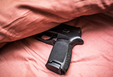 Gun under a pillow