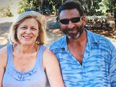 Jim Robinson (pictured with Karen Fiscus) wants others to know about his experiences with the most recent wine country fire. (Courtesy Jim Robinson.)