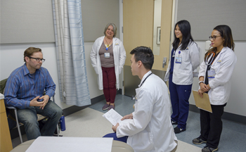P.A. and N.P. students in the School of Nursing School learn in a collaborative, interprofessional environment. (Photo from 2019)