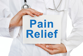 Image that reads pain relief