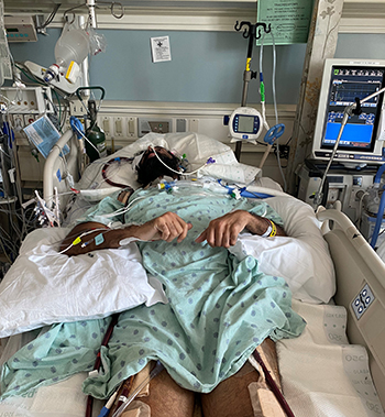Ajay Randhawa survived more than two months immobile in the ICU and more than three weeks unconscious on life support.