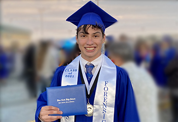 Ben Brogger graduated from high school this month.