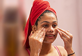 Washing your face twice daily can help keep acne away.