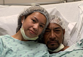 Jazlyn and her dad Ruther Estrella recover at UC Davis Medical Center
