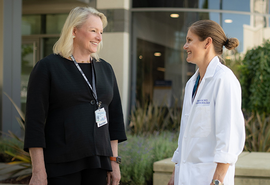 Elizabeth Morris and Megan Daly became peers and personal friends as bonded during treatment of Morris&#x2019; breast cancer.