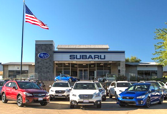 Exterior of the Subaru dealership