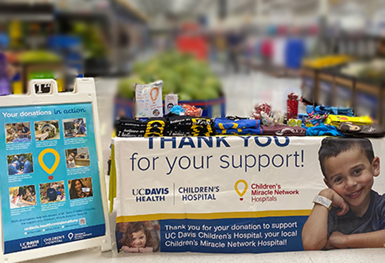 Walmart and Sam’s Club employees in Northern California raised funds for UC Davis Children’s Hospital. 