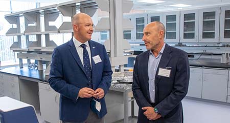 David Lubarsky and Kent Leach discuss the new Musculoskeletal Research Center