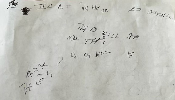 MSgt Salinas’ first attempts at writing