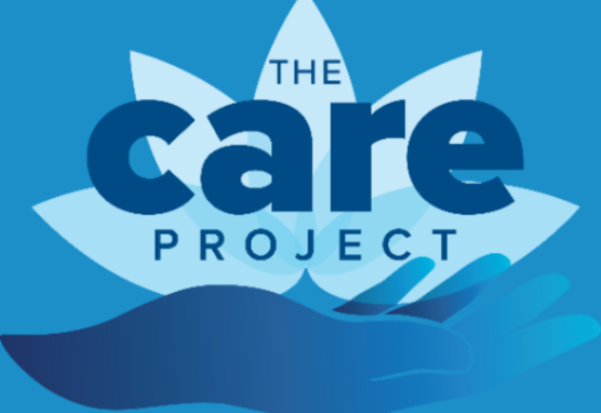 Care Project written in blue
