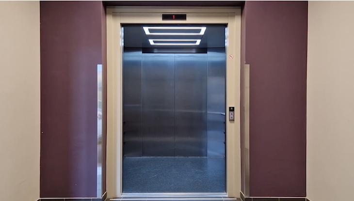 an open elevator door