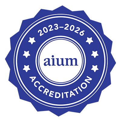 Badge for American Institute of Ultrasound in Medicine