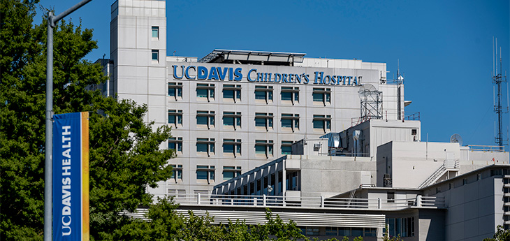 exterior of the UC Davis Children's Hospital