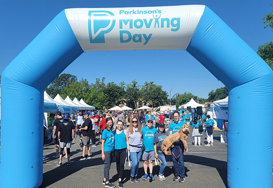 Participants at the Parkinson's Move Day walk
