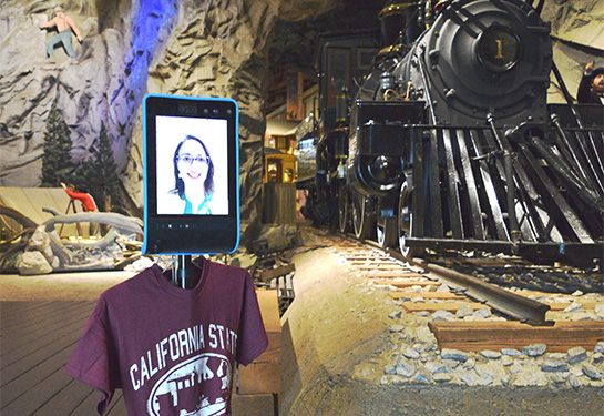 UC Davis Health’s Telerobot Enables Virtual Tours at CA Railroad Museum