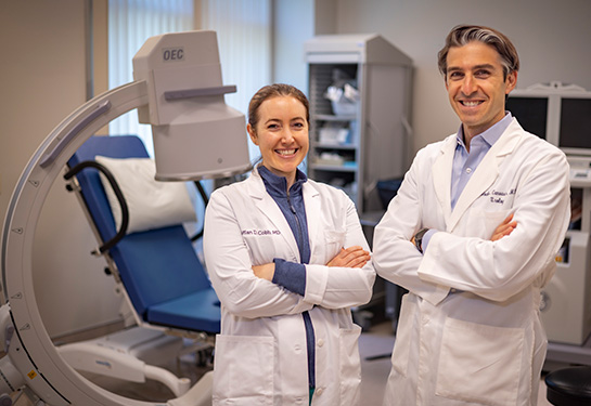 Drs. Cobb & Canvasser in clinic