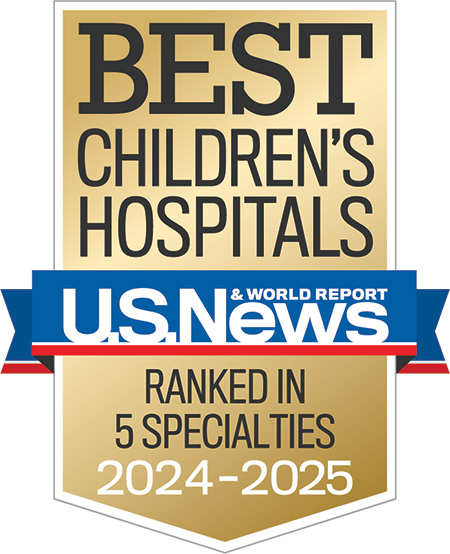 US News & World Report Children's Hospital Badge