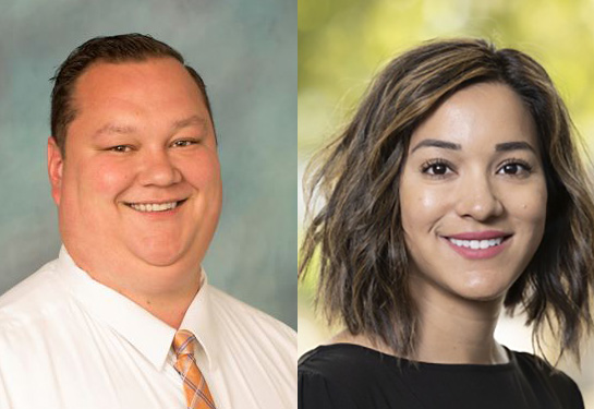 Matthew St. Amant and Rebecca Jorrin of the Office for Health Equity, Diversity and Inclusion 