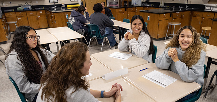 Group discussion in a classroom setting.