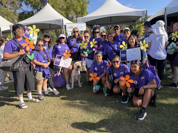 Group participates in Alzheimer's Walk.