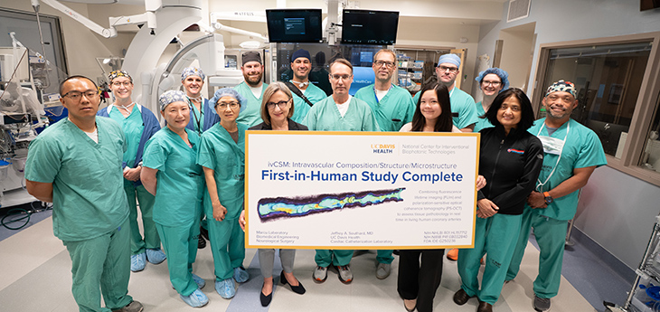 Group photo of NCIBT team with the cath lab members are celebrating the completion of the study. 