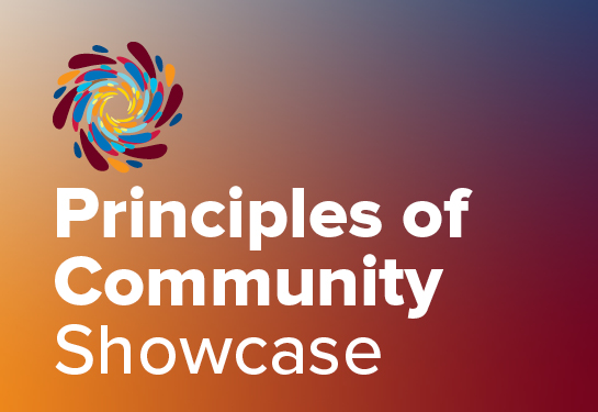 Principles of Community Showcase graphic.