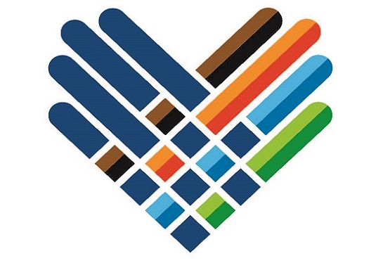 colorful erg icon showing hand joining together