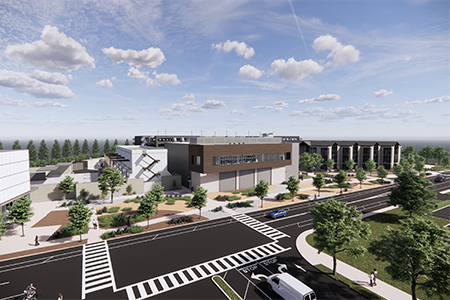 Rendering of the Central Utility Plant expansion.