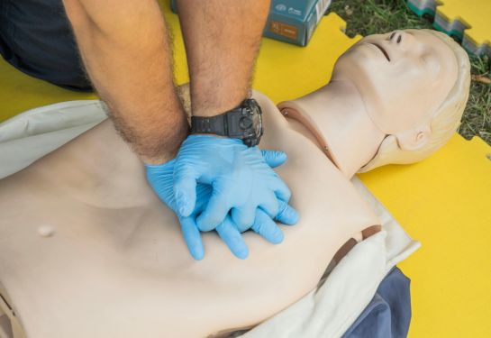 Man performing CPR