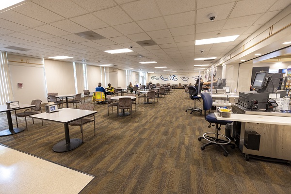 Seating area in the ACC Cafe