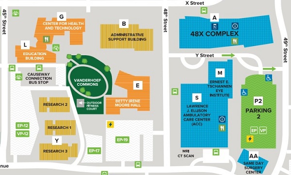 Map of the campus 