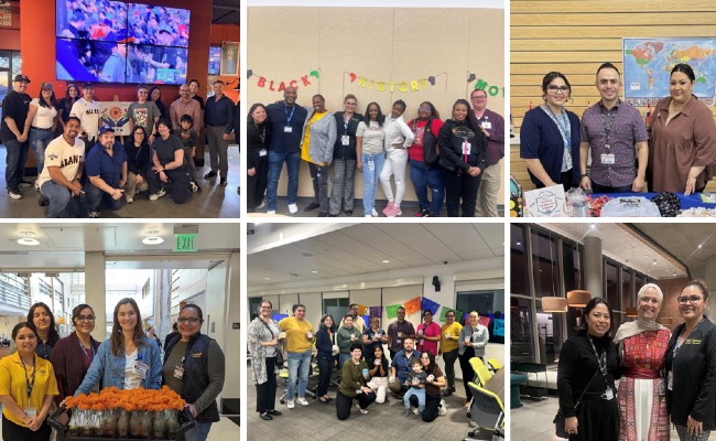 Collage of LSFA ERG members at different events