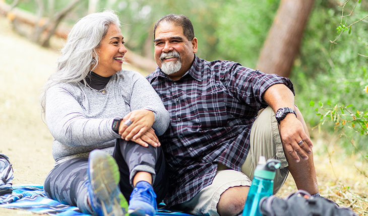 couple having a picnic