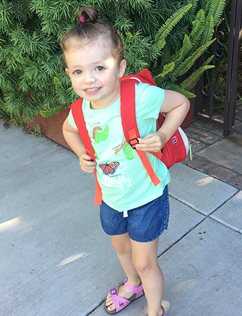 Flash-forward: Young, thriving and off to preschool