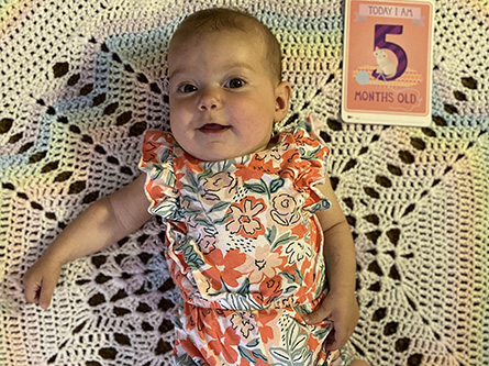 Five-month-old Heidi Carson