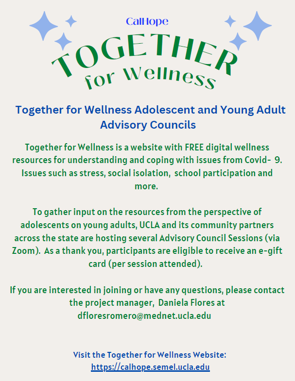 Adolescent and Young Adult Advisory Council Flyer 