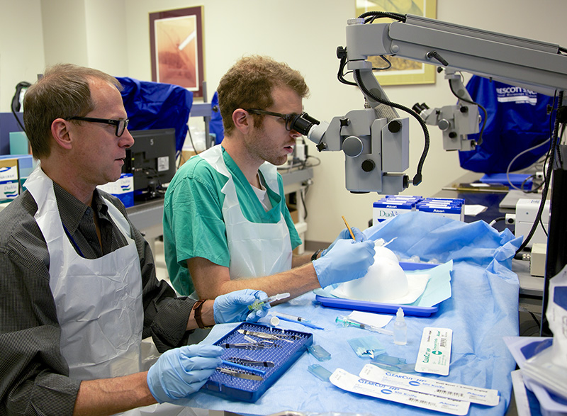 Fellows are learning and practicing the surgery