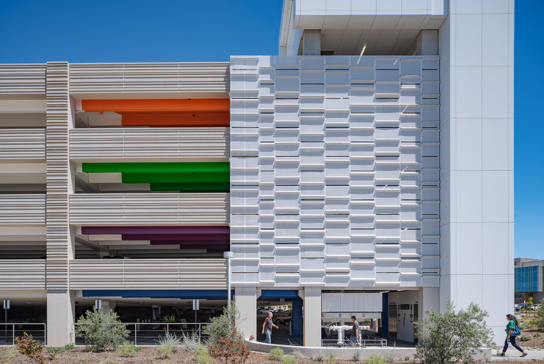 Exterior of parking structure 4