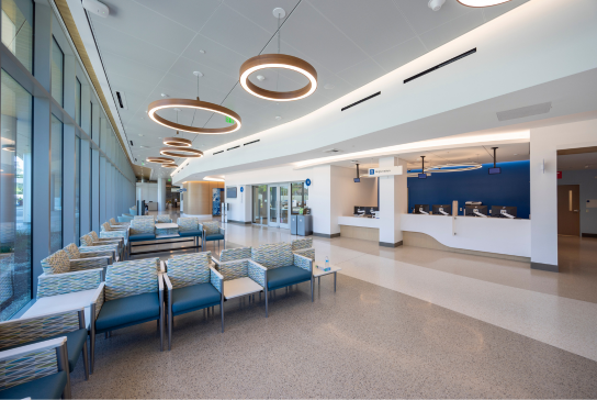 48X Complex first floor waiting area.