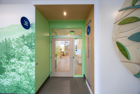48X Complex entrance to 3rd floor surgery clinic.