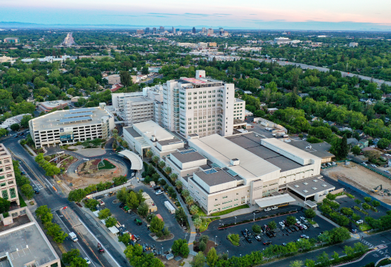 Wide shot of the Sacramento Medical Center