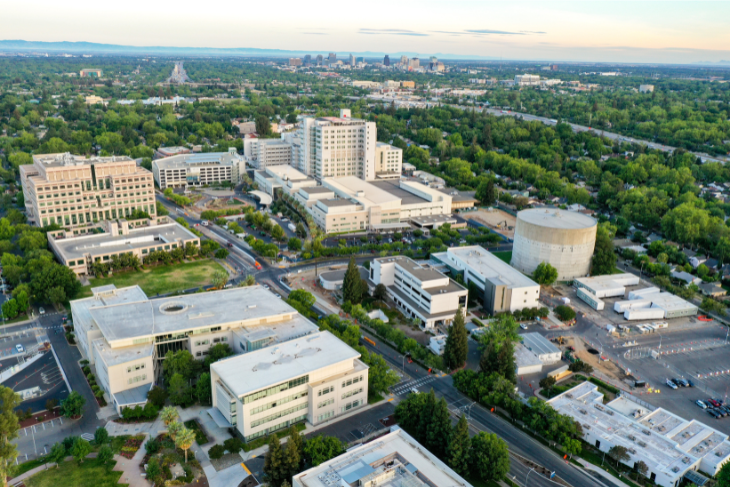 Wide image of UC Davis Medical Center Sacramento campus