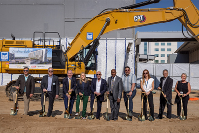 University leaders, elected officials and project collaborators gathered to break ground on the UC Davis Medical Center's California Tower.