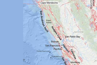 Map of Northern California fault lines