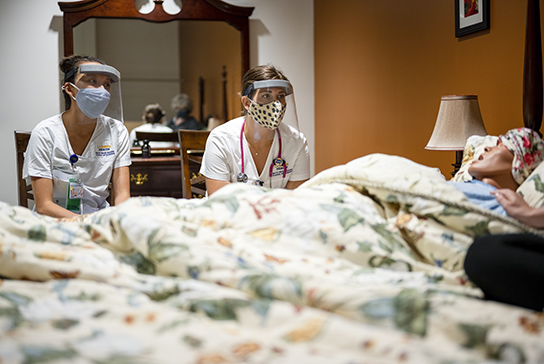nursing students in simulation suite
