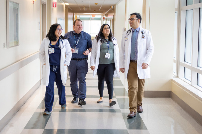 Hospitalists walking and talking